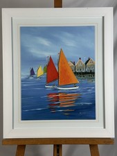 Mariner's Landing Sally Caldwell Fisher By Breakwater Bay Framed Art Print Boats