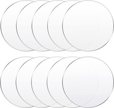10 Pcs 6 Inch Acrylic Blanks Ornament round Clear Acrylic Christmas Disc Circle