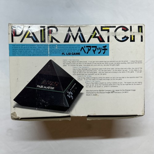Juego Electrónico Bandai Par Match Vintage con Caja Original y Manual PIEZAS/REPARACIÓN - Imagen 6 de 13