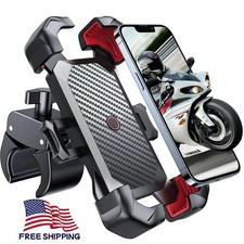 Motorcycle Phone Mount Auto Lock Anti Shake Bike Handlebar Holder