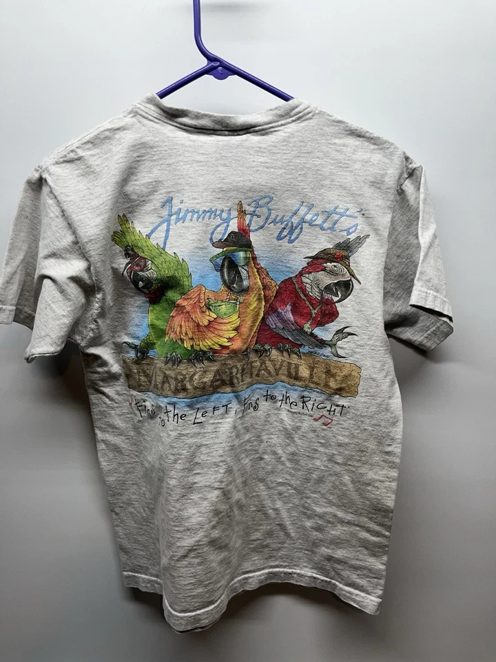 CAMISETA VINTAGE JIMMY BUFFETT MARGARITAVILLE ORLANDO MEDIANA 1997 CABEZAS DE LORO Foto 4 de 4