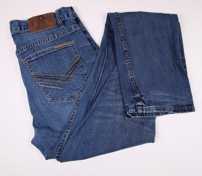 Cody James Jeans Men's W32 x L36 Straight Leg Medium Wash Blue Western Denim