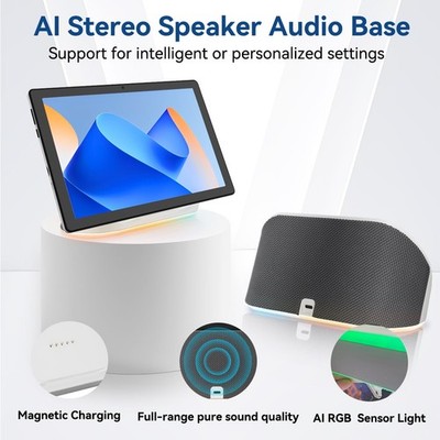 Android 14 Tablet with Charging Speaker Dock Otca-Core CPU 14+64GB Storage