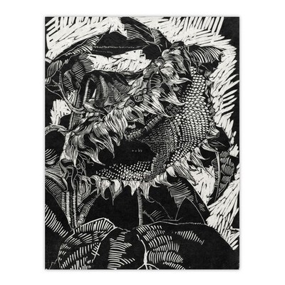 Sunflower Stylised Flower Bloom Reijer Stolk Wall Art Poster Print