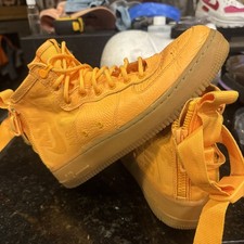 RARE Nike OBJ Air Force One Mid Laser Orange High Top Sneaker 7 Y Worn Once