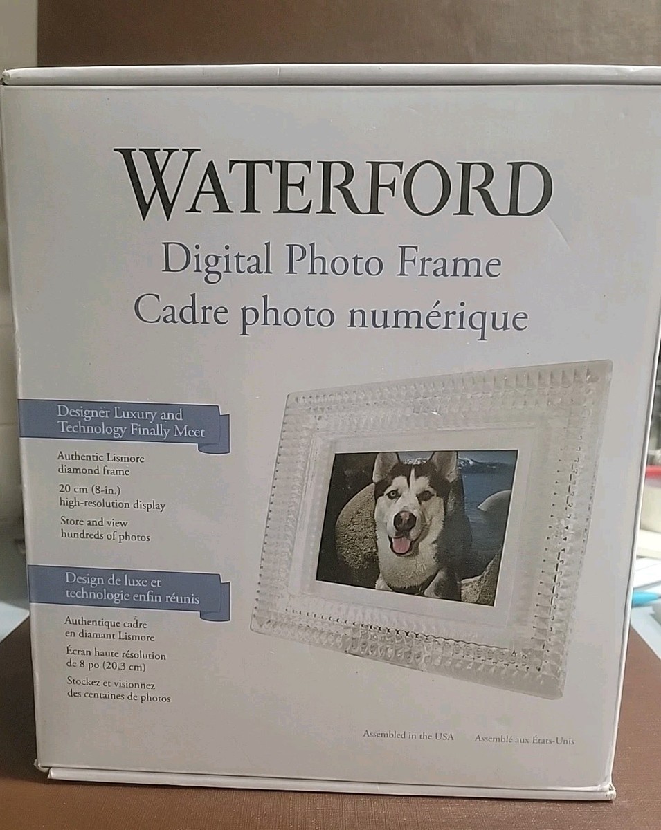 MD8004 Waterford Crystal Lismore Diamond Digital Photo Frame