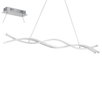 Weiß Chrom Moderne HäNgelampe Pendelleuchte 5400LM 3X13W/Led 102X11X120 [Cm]