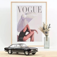 NOREV 184816 1/18 Peugeot 504 Coupe 1972 Black Model Car