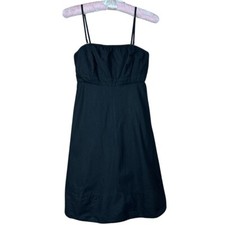 Vintage Gap 100% Cotton Black Spaghetti Strap Sundress Minimalist Twee Size 2
