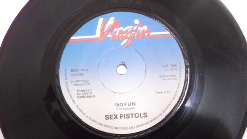 SEX PISTOLS VS 184 PRETTY VACANT NO FUN RARE SINGLE 7" 45 ENGLAND record VG+ - Foto 4 di 4
