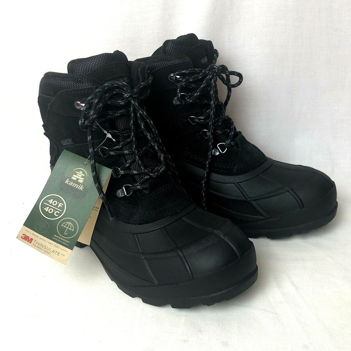 Kamik Fargo 2 Snow Boot Black Waterproof Insulated Weather Boots Men\'s Size 10 KAMIK Men main image 2