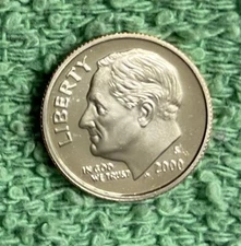 2000-S  **PROOF**  ROOSEVELT DIME - NICE COIN - L@@K AT PICTURES!!!!!    