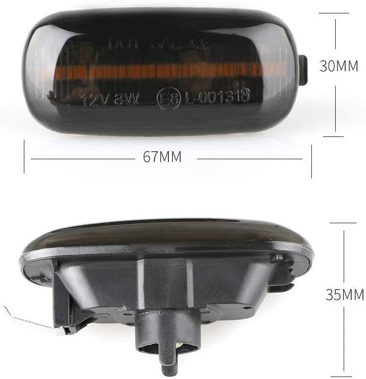 2PC LED Side Mirror Light For Audi A3 S3 8P A4 S4 RS4 B6 B7 B8 A6 S6 Sequential Foto 2 de 4
