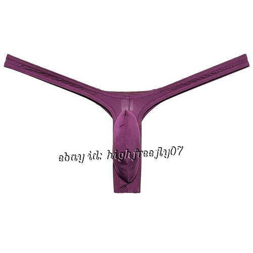 Para hombres Brillante Tanga de Bikini Ropa Interior Sexy Cuerda G Correa Mínima Coverae T-Back - Imagen 37 de 69