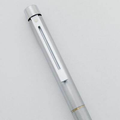 Sheaffer TARGA 1001 Ballpoint Pen (Later Version) - Brushed Chrome (New in Box)