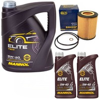 MotoröL Set Mannol Elite 5W40 API 7 Liter + ÖLfilter FüR BMW 3Er 5Er 7Er Z3 Z4