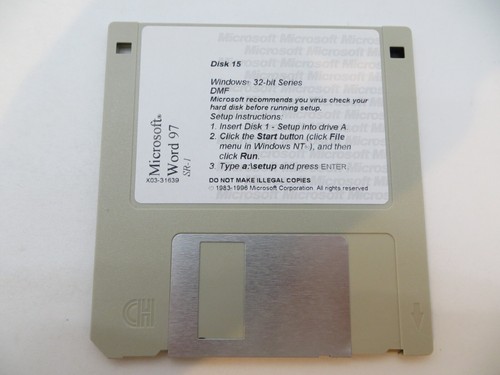 3.5" Floppy Disks MICROSOFT WORD 97 - SR-1 1996 18 Discs - - Picture 16 of 19