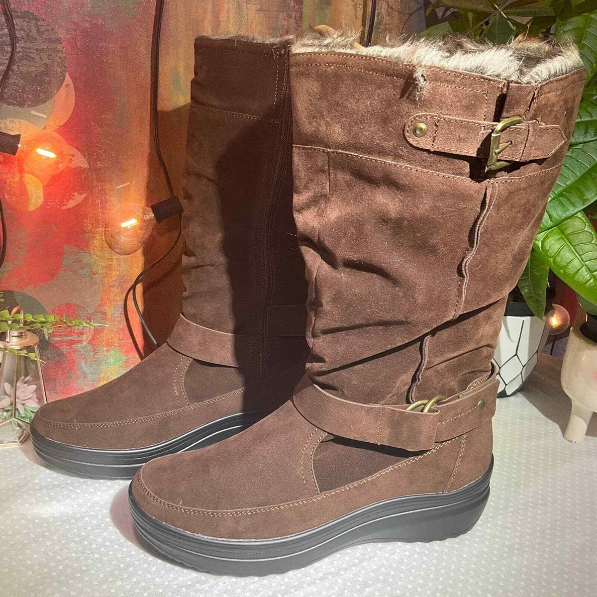 Amazon Mid Calf Snow Boots Womens Aleader Women's Cold Weather