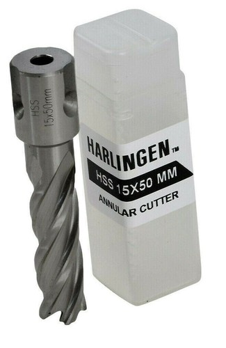 15x50mm HSS Annular Broach Cutter -Universal Shank Rotabroach Magnetic Drill
