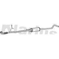 Centre Exhaust Box Silencer For Opel Corsa C 1.0 Klarius 13204582 9129948