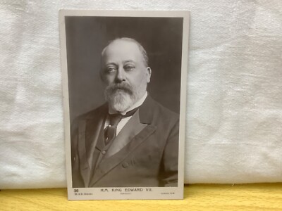 H.M. King Edward VII - Foto von W & D D Downey - Downey's Royal Series Postkarte