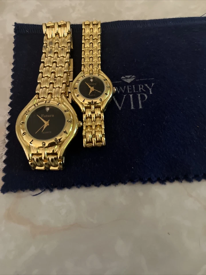 future watch Gold Tone His &Her Watch  - Image 4 of 4