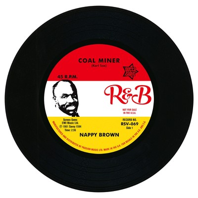 NAPPY BROWN  ''COAL MINER c/w SKIDY WOE'' 1961  MOODY R&B CLASSIC    