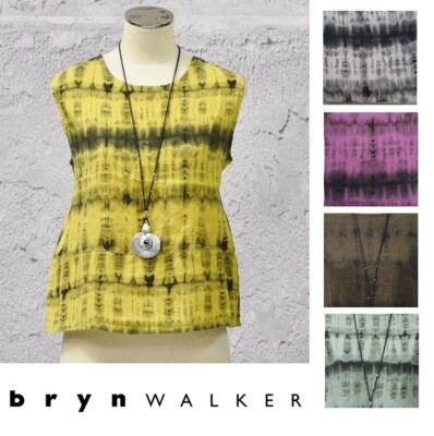 BRYN WALKER Light Linen  BASIC TANK  Classic Top  1X 2X 3X  TIE-DYE  COLORS