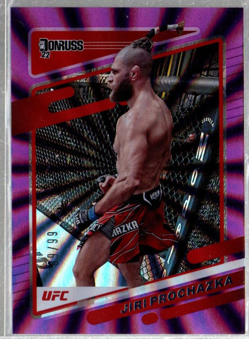 2022 Donruss UFC Holo Purple Laser #81 Jiri Prochazka /99