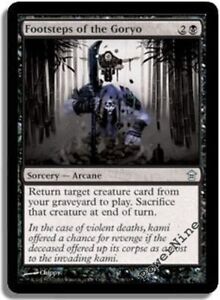 FOOTSTEPS OF THE GORYO Saviors of Kamigawa MTG Black Sorcery — Arcane Unc