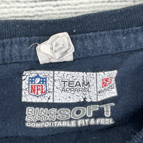 Seattle Seahawks NFL Team Apparel Ring Spun Soft Blue Jersey T-Shirt M Wilson #3 - Picture 3 of 8