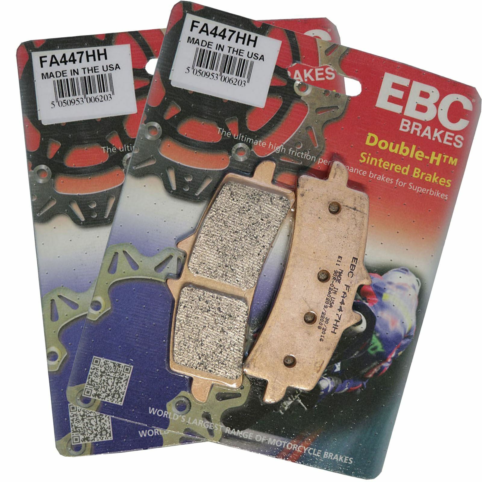 EBC FA447HH Sintered Brake Pads X2 for Triumph Tiger 900 Rally 21-