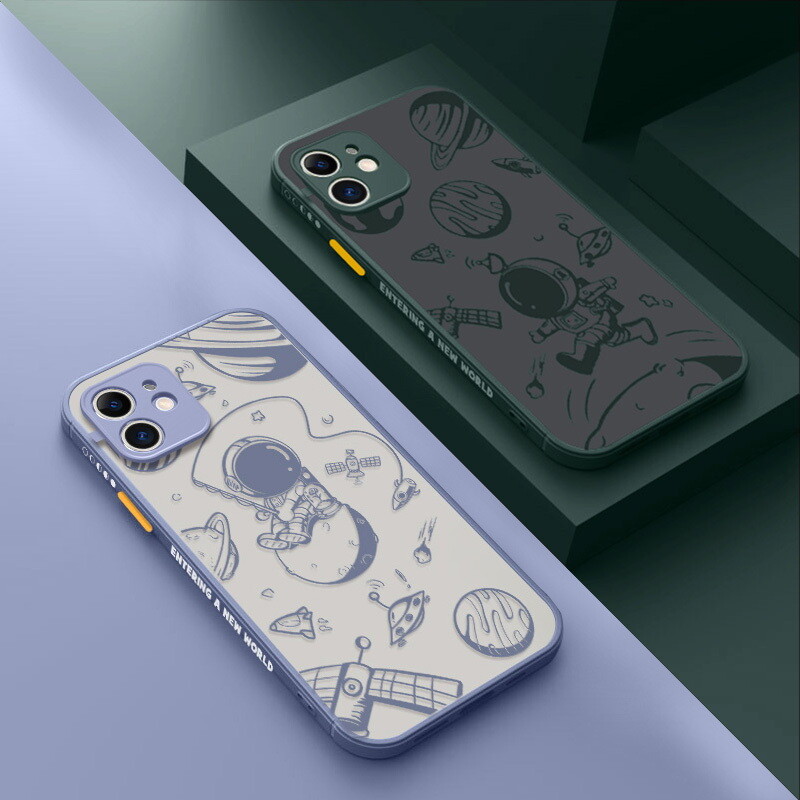 Space Astronaut Phone Case For iPhone 14 13 12 Pro Max 11 XR 8