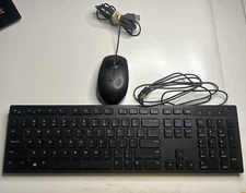 DELL Wired Keyboard KB216t And Wired Mouse N231. Tested