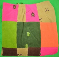 Lilly Pulitzer Patch-Panel/ Embroidered Pinwale Slacks Sz: 2