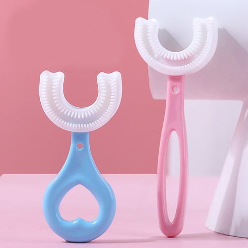 1-3X Cepillo de Dientes Niños Bebé 360° Cepillo en Forma de U Limpiador de Dientes Oral 2-12v - Imagen 8 de 14