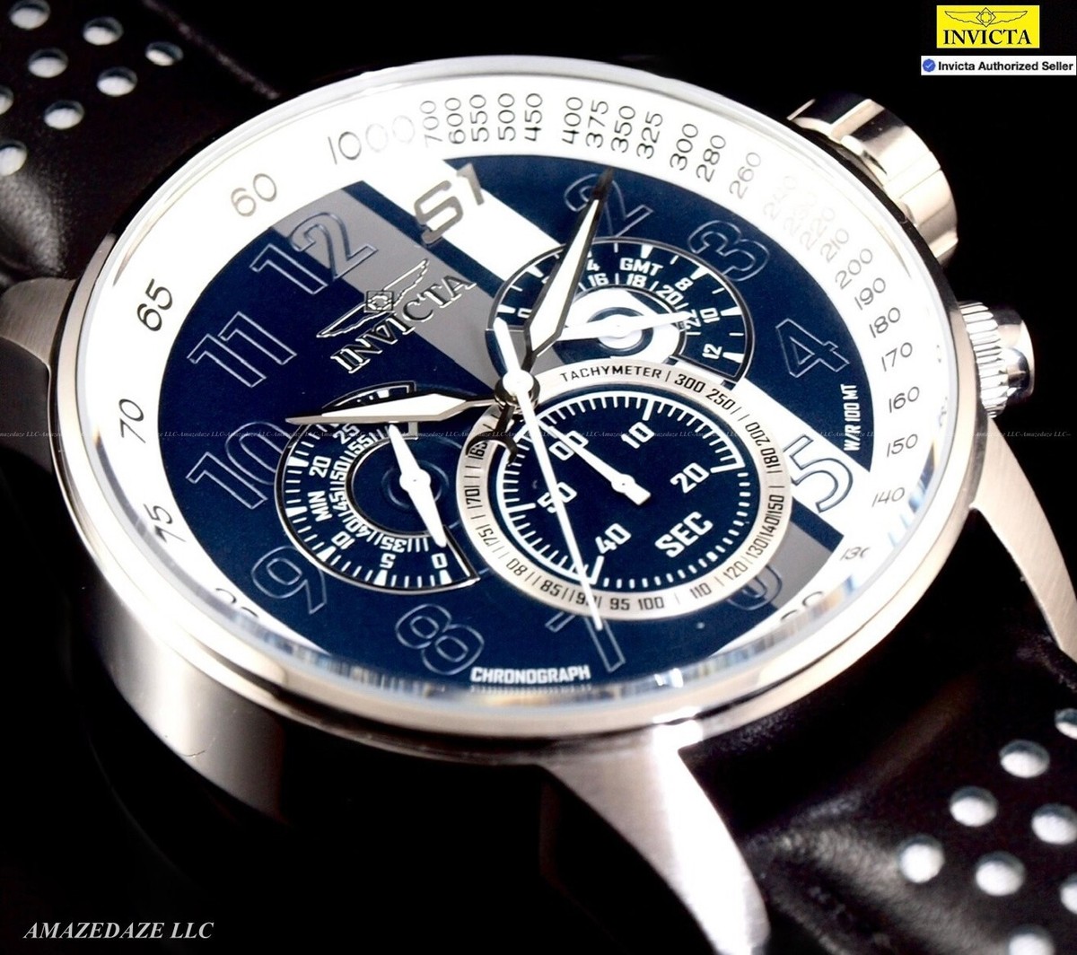 GMT（デュアルタイム）★ブルー INVICTA S1 Rally 44358 GMT（デュアルタイム）☆ブルー INVICTA S1 Rally 44358 - メルカリ