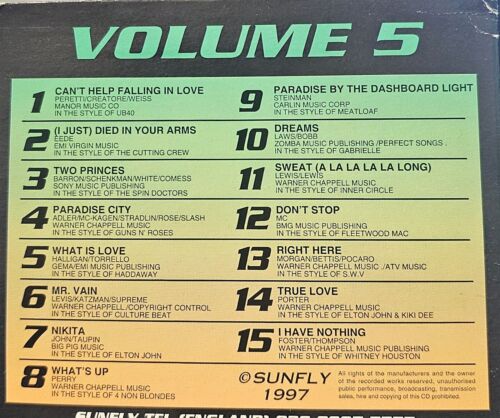 SF005                 SUNFLY KARAOKE CDG VERY RARE, NOT SOLD IN THE USA LOT UK - Picture 1 of 1