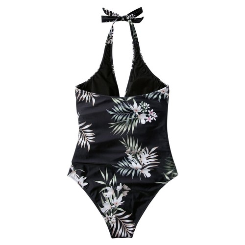 Women's Sexy One Piece Swimsuit Tummy Control V Neck Bathing Suits SwimmingDress - Picture 59 of 117