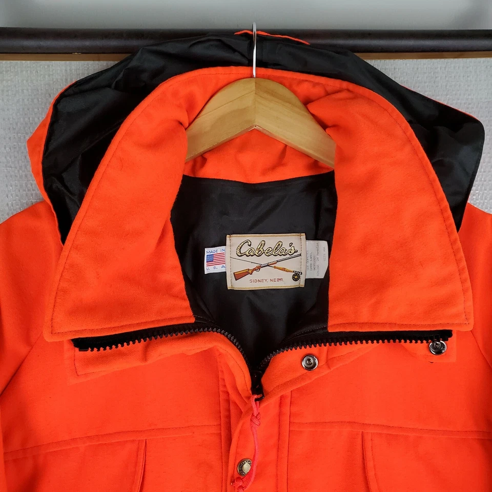 VTG CABELAS Size 2XL Made in USA Gore-Tex Hooded Mens Jacket Coat Game Pouch - Image 2 of 4