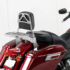 MOFUN Backrest Sissy Bar w/Luggage Rack For Harley 2012-2016 Dyna Switchback FLD