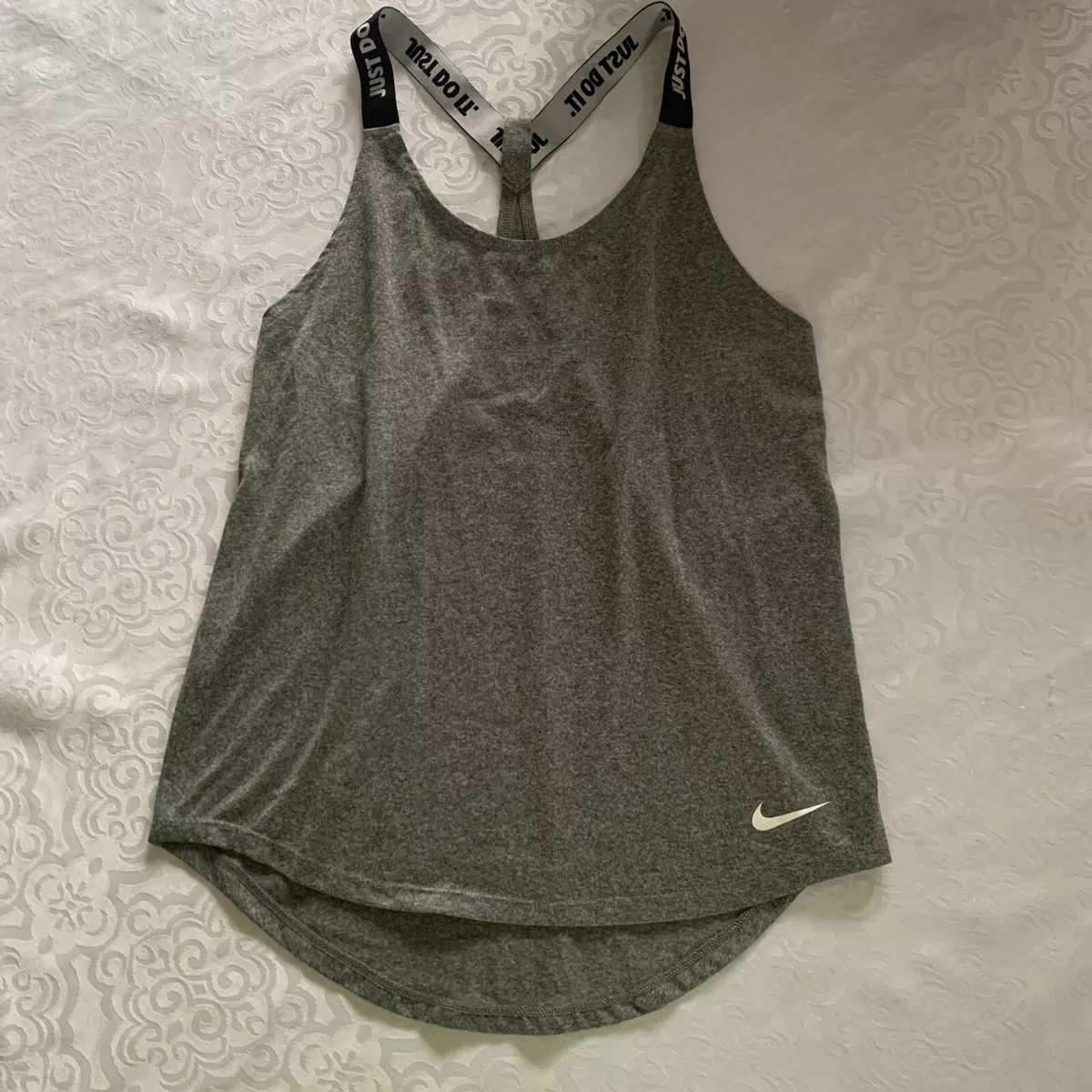 Women s XS Nike dri fit Elastika gray tank top