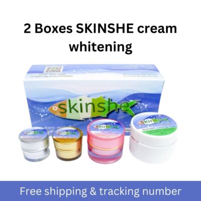 2 Boxes Skinshe cream set whitening reduce dark spot melasma freckles lightening