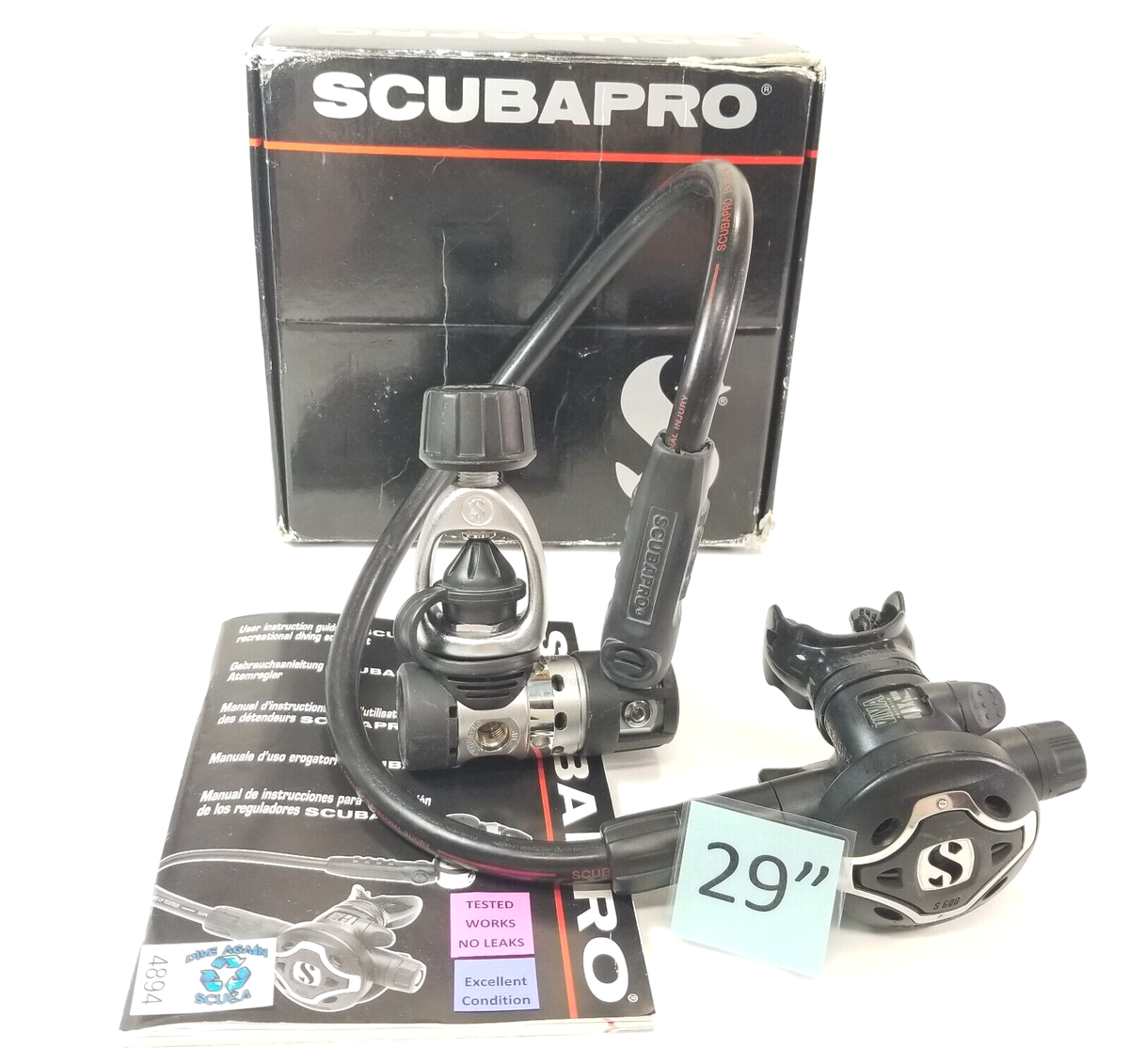 Scubapro Regulator Set MK20 Yoke 1st Stage S600 2nd Stage Scubapro Regulator Set MK20 Yoke 1st Stage S600 2nd Stage