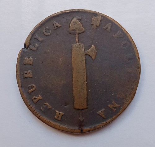 Italian States: Repubblica Napoletana 6 Tornesi ND1799 KM#228 Rare - Picture 4 of 4
