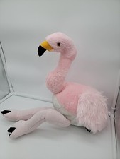 Rare Petting Zoo Realistic Posable Pink Flamingo Stuffed Animal Plush 18" Soft