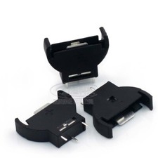 CR2032 Half-Round Plastic Cell Coin Battery Button Socket Holder Case Vertical