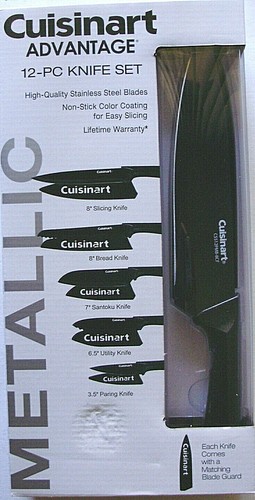 Cuisinart C77SSW-12P - Set di coltelli con lame in acciaio per