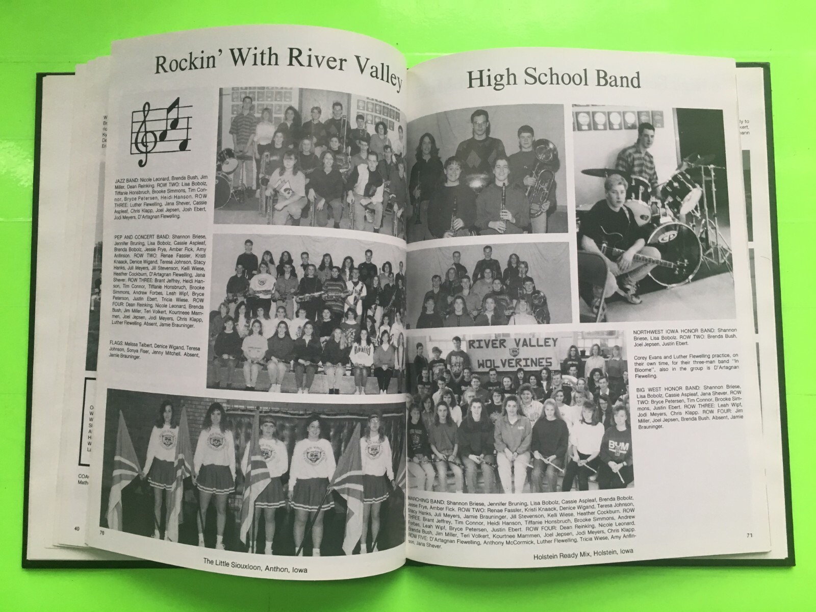 1993 River Valley High School Yearbook Correctionville, Iowa eBay