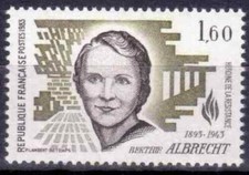 TIMBRE France 1983 N°2294** ( Héros de la Résistance Berthie Albrecht )pl 